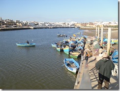 Met de roeiboot van Sale naar Rabat (klik voor de foto's)
