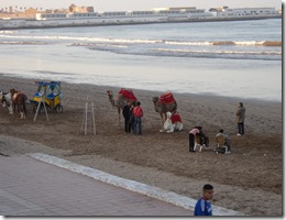 Op het strand van El Jadida, klik voor overige foto's