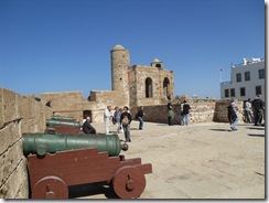 Op de stadsmuur van Essouira